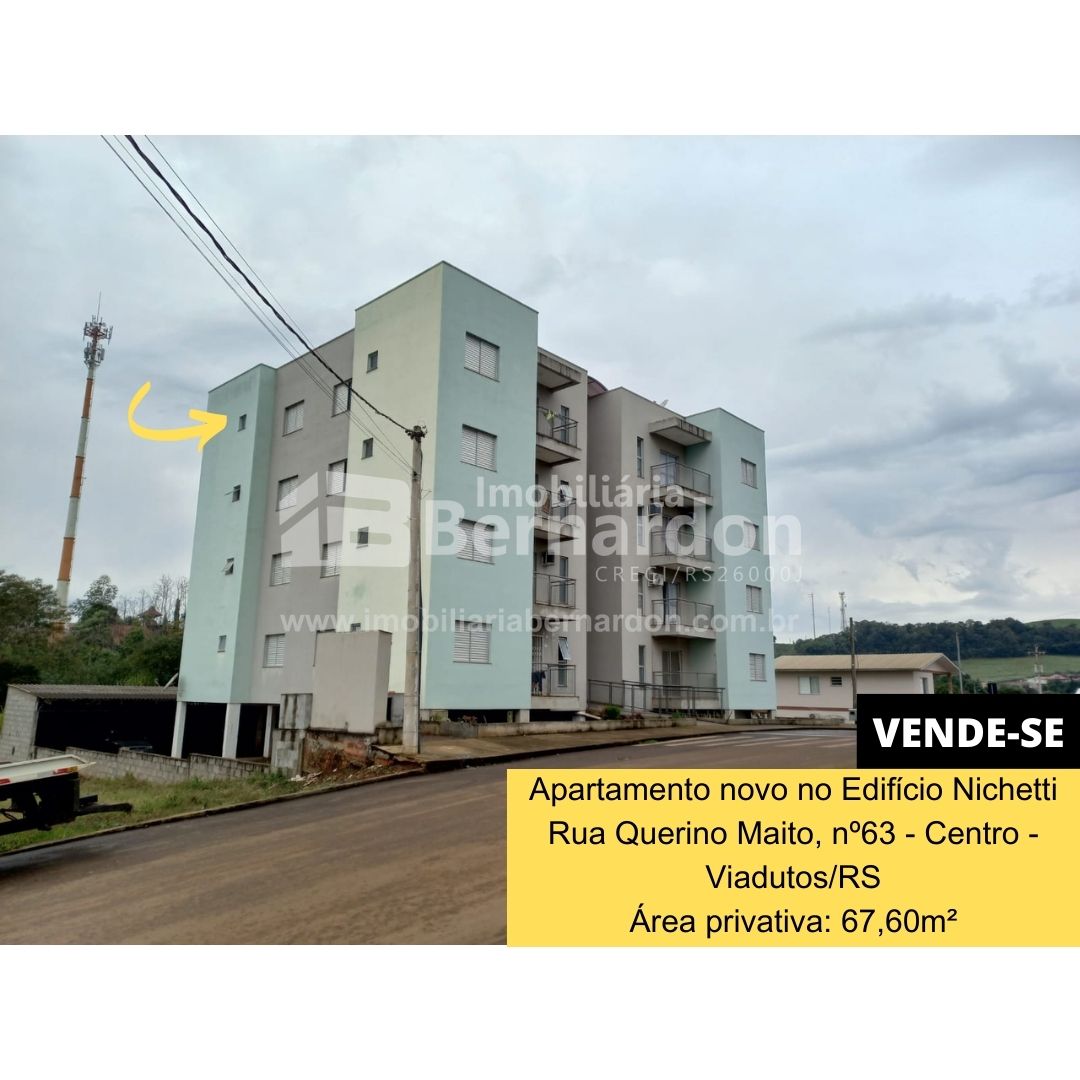 Imagem: Apartamento no quarto pavimento do Edifício Nichetti - Viadutos/RS